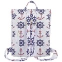 Nautical-seamless-pattern Flap Top Backpack View3