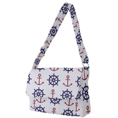 Nautical-seamless-pattern Full Print Messenger Bag (s)