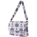 Nautical-seamless-pattern Full Print Messenger Bag (S) View1