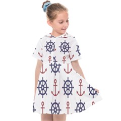 Nautical-seamless-pattern Kids  Sailor Dress