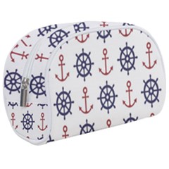 Nautical-seamless-pattern Make Up Case (medium) by Jancukart