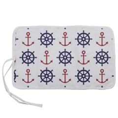 Nautical-seamless-pattern Pen Storage Case (l) by Jancukart