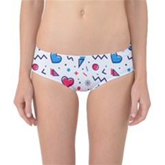 Hearts-seamless-pattern-memphis-style Classic Bikini Bottoms