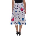 Hearts-seamless-pattern-memphis-style Perfect Length Midi Skirt View2