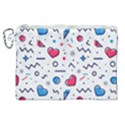 Hearts-seamless-pattern-memphis-style Canvas Cosmetic Bag (XL) View1