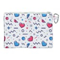 Hearts-seamless-pattern-memphis-style Canvas Cosmetic Bag (XL) View2