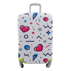 Hearts-seamless-pattern-memphis-style Luggage Cover (small)