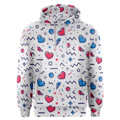 Hearts-seamless-pattern-memphis-style Men s Overhead Hoodie