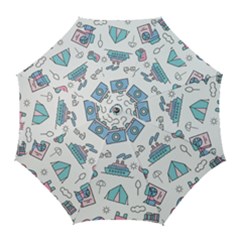 Transportation Seamless Pattern Golf Umbrellas