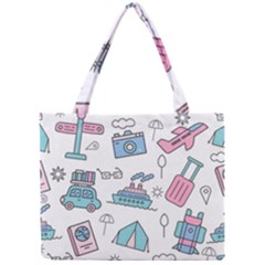 Transportation Seamless Pattern Mini Tote Bag