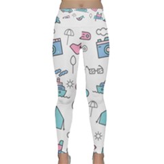 Transportation Seamless Pattern Classic Yoga Leggings