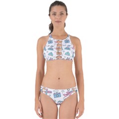 Transportation Seamless Pattern Perfectly Cut Out Bikini Set