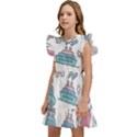 Transportation Seamless Pattern Kids  Winged Sleeve Dress View2