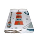 Nautical-elements-pattern-background Fitted Sheet (Full/ Double Size) View1