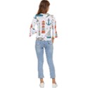 Nautical-elements-pattern-background Bell Sleeve Top View4