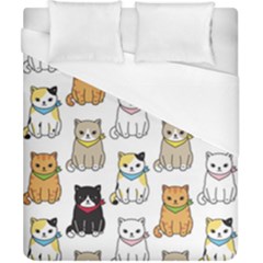 Cat-kitten-seamless-pattern Duvet Cover (california King Size)