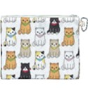 Cat-kitten-seamless-pattern Canvas Cosmetic Bag (XXXL) View2