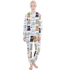 Cat-kitten-seamless-pattern Women s Lounge Set