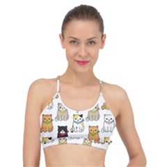 Cat-kitten-seamless-pattern Basic Training Sports Bra