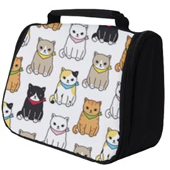 Cat-kitten-seamless-pattern Full Print Travel Pouch (big)