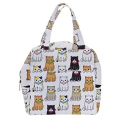 Cat-kitten-seamless-pattern Boxy Hand Bag