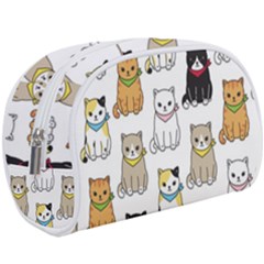 Cat-kitten-seamless-pattern Make Up Case (large)