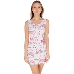 Cute-girly-seamless-pattern Bodycon Dress