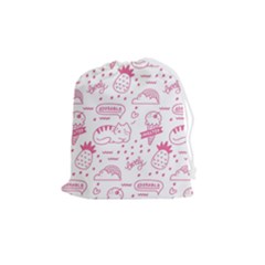 Cute-girly-seamless-pattern Drawstring Pouch (medium)