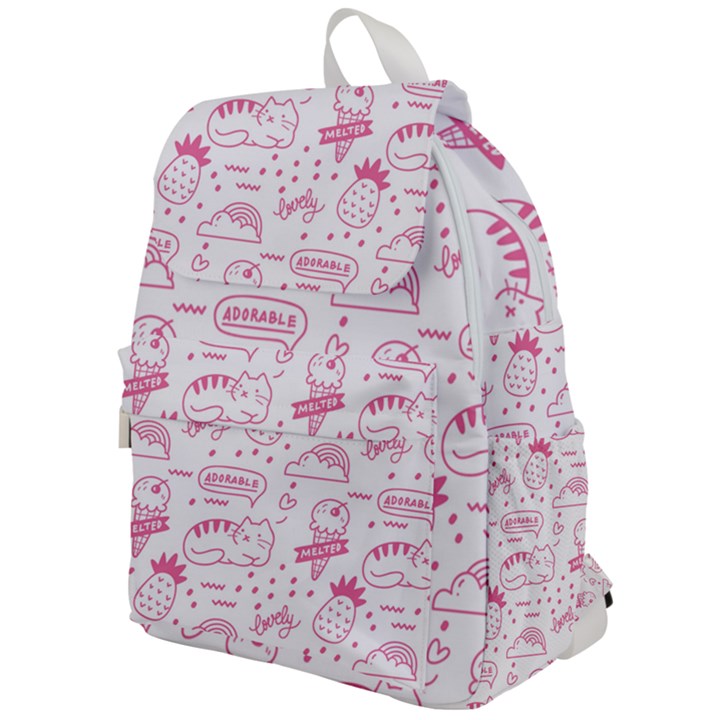 Cute-girly-seamless-pattern Top Flap Backpack