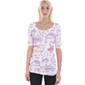 Cute-girly-seamless-pattern Wide Neckline Tee View1