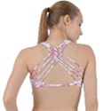 Cute-girly-seamless-pattern Criss Cross Racerback Sports Bra View2