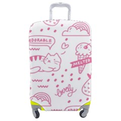 Cute-girly-seamless-pattern Luggage Cover (medium) by Jancukart