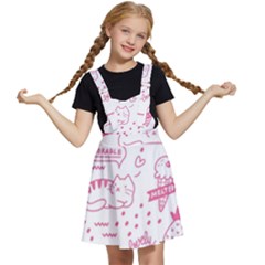 Cute-girly-seamless-pattern Kids  Apron Dress