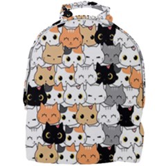 Cute-cat-kitten-cartoon-doodle-seamless-pattern Mini Full Print Backpack