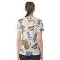 Happy-cats-pattern-background Women s Sport Mesh Tee View2