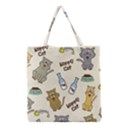 Happy-cats-pattern-background Grocery Tote Bag View1