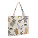 Happy-cats-pattern-background Medium Tote Bag View2