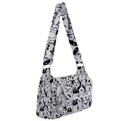 Seamless-pattern-with-black-white-doodle-dogs Multipack Bag by Jancukart