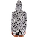 Seamless-pattern-with-black-white-doodle-dogs Long Sleeve Hooded T-shirt View2