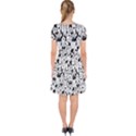 Seamless-pattern-with-black-white-doodle-dogs Adorable in Chiffon Dress View2