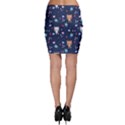 Cute-astronaut-cat-with-star-galaxy-elements-seamless-pattern Bodycon Skirt View2