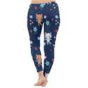 Cute-astronaut-cat-with-star-galaxy-elements-seamless-pattern Classic Winter Leggings View4