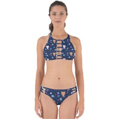 Cute-astronaut-cat-with-star-galaxy-elements-seamless-pattern Perfectly Cut Out Bikini Set