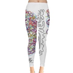 Neurodivergent Creative Smart Brain Leggings  by Wegoenart