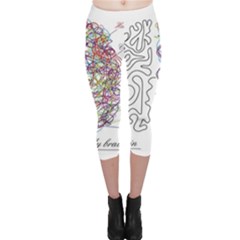 Neurodivergent Creative Smart Brain Capri Leggings  by Wegoenart