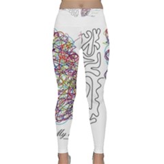 Neurodivergent Creative Smart Brain Classic Yoga Leggings by Wegoenart