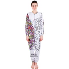 Neurodivergent Creative Smart Brain Onepiece Jumpsuit (ladies) by Wegoenart