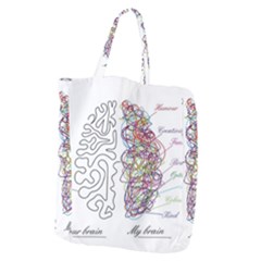 Neurodivergent Creative Smart Brain Giant Grocery Tote by Wegoenart