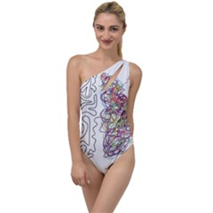 Neurodivergent Creative Smart Brain To One Side Swimsuit by Wegoenart