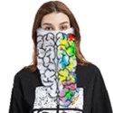 Brain Left Logic Language Science Face Covering Bandana (Triangle) View1